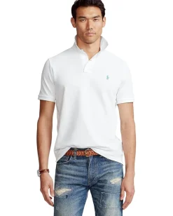 Activewear|Polo Ralph Lauren Classic Fit Mesh Polo White