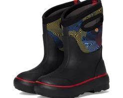 Bogs Kids Shoes|Shoes<Classic II - Warped Stripes (Toddler/Little Kid/Big Kid) Black Multi