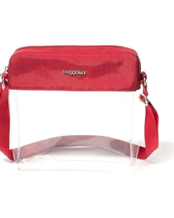 Baggallini Handbags|Cross Body<Clear Stadium Crossbody Red