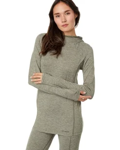 Activewear|Shirts & Tops|Hot Chillys Clima-Tek Hoodie Od Heather