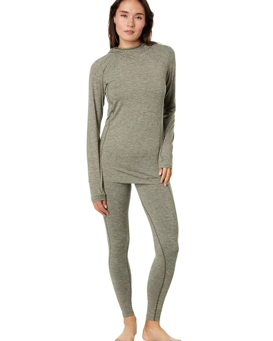 Activewear|Shirts & Tops|Hot Chillys Clima-Tek Hoodie Od Heather