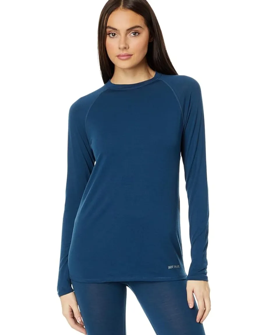Hot Chillys Activewear|Shirts & Tops<Clima-Wool Crew Nightfall