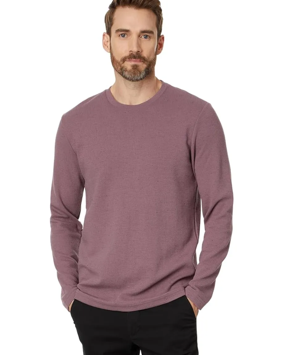 Activewear|T-Shirts|TravisMathew Cloud Waffle Crew Flint