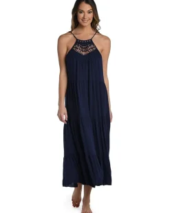 La Blanca Swimwear|Swimsuits & Cover-Ups<Coastal Covers High Neck Dress Indigo