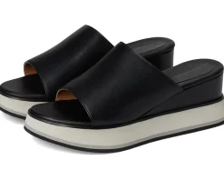 Johnston & Murphy Heels|Sandals<Colleen Slide Black Nappa Leather