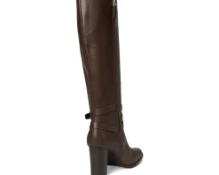 Lauren Ralph Lauren Boots|Boots<Collins Calfskin Tall Boots Heel Dark Hickory