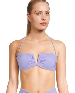 BECCA Color Code Brinley V Wire Bandeau Top Bellflower Hot