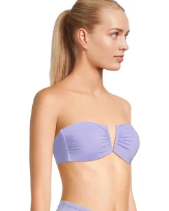 BECCA Color Code Brinley V Wire Bandeau Top Bellflower Hot