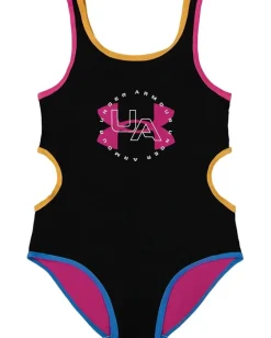 Clothing|Under Armour Kids Core Block One-Piece Swimsuit (Big Kid) Black
