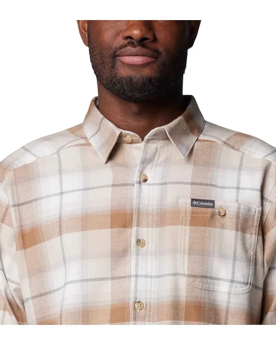 Activewear|Columbia Cornell Woods™ Flannel Long Sleeve Shirt Dark Stone Classic Multi Tartan