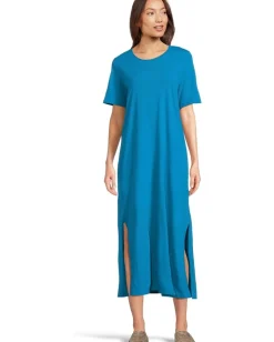 Eileen Fisher Dresses|Dresses<Crew Neck Dress Oahu Blue
