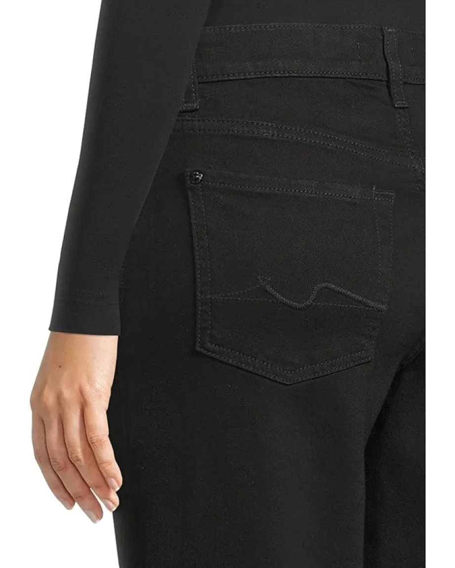 7 For All Mankind Cropped Alexa Jeans in Black Outlet