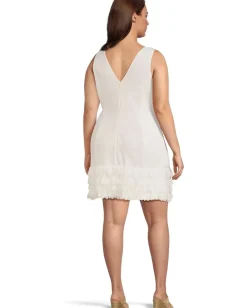Adrianna Papell Dresses|Dresses<3d Petal Crepe Short Dress Ivory