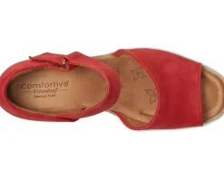 Comfortiva Heels|Sandals<Daniella Red