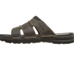 Sandals|Sandals|Rockport Darwyn Slide Brown II Leather