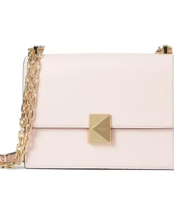 Kate Spade New York Deco Pebbled Leather Chain Shoulder Pastry Pink/Multi