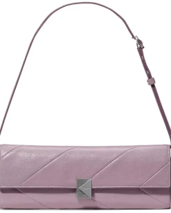 Kate Spade New York Handbags|Handbags<Deco Pieced Glazed Leather Soft Mini Shoulder Market Purple