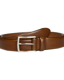 Johnston & Murphy Accessories|Belts<Diagonal Embossed Tan