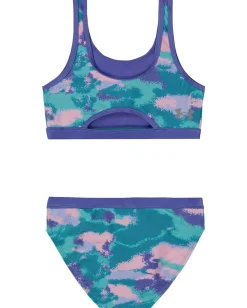 Under Armour Kids Dissolve Camo Bikini (Big Kid) Radial Turquoise Hot