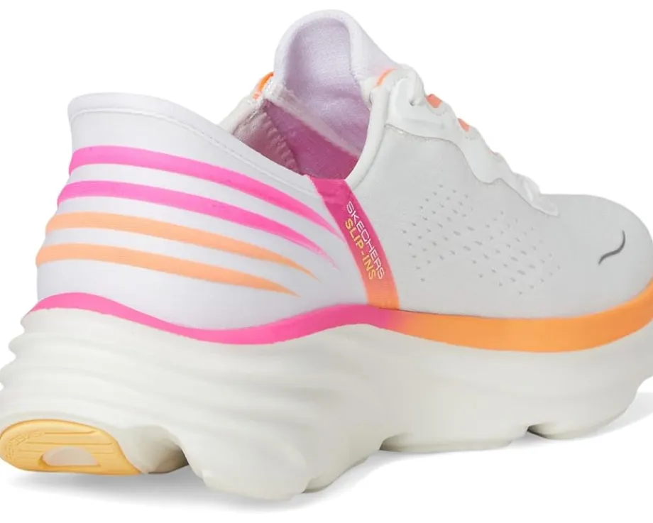 SKECHERS D'Lux Vapor Hands Free Slip-INS White Multi New