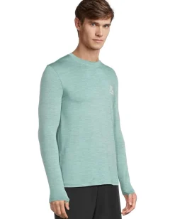 Quiksilver Activewear|Swimwear<Dna Logo Surf Tee Long Sleeve Surf Tee Jade Heather