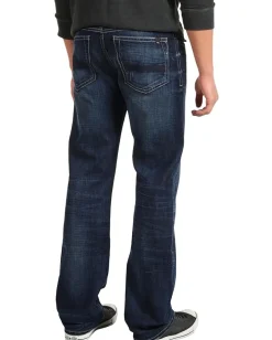 Activewear|Jeans|Buffalo David Bitton Driven Straight Bullet Denim in Slightly Sandblasted