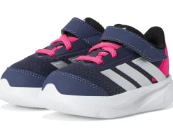 adidas Kids Duramo SL Elastic Lace Shoes (Toddler) Shadow Navy/Silver Metallic/Lucid Pink Discount