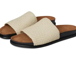 Vagabond Shoemakers Effie Leather Woven Sandals Cream Outlet