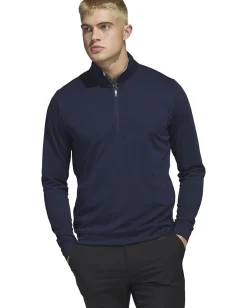 adidas Golf Elevated 1/4 Zip Pullover Collegiate Navy Online