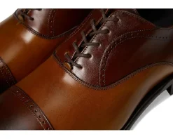 Johnston & Murphy Collection Ellsworth Cap Toe Brown/Tan Italian Calfskin Online