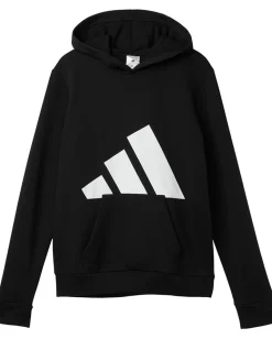 adidas Kids Clothing<Essential Big Logo Fleece Hooded Pullover (Big Kid) Black Adi