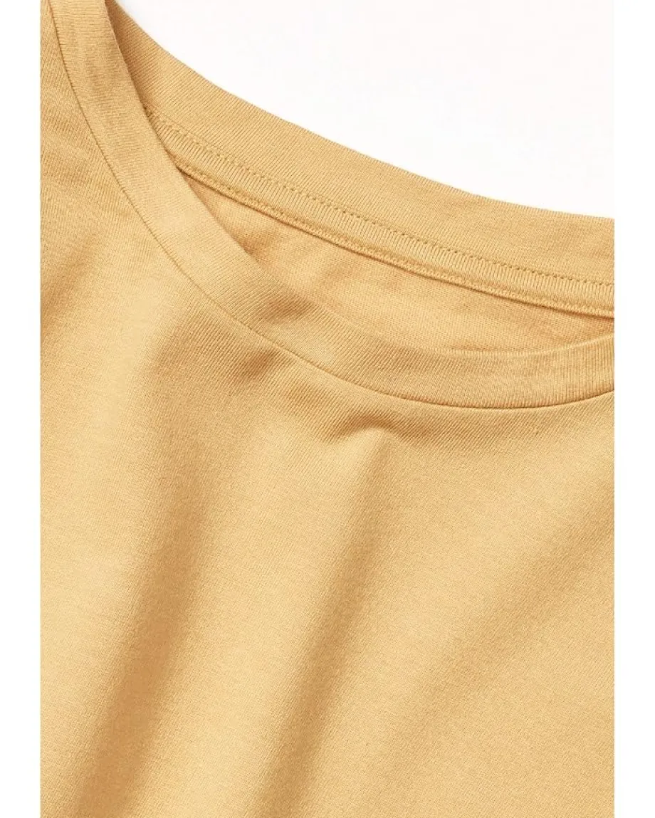 #4kids Essential Long Sleeve T-Shirt (Little Kids/Big Kids) Camel New