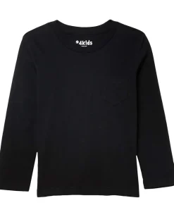 #4kids Clothing|Clothing<Essential Pocket Long Sleeve T-Shirt (Little Kids/Big Kids) Black