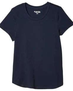 #4kids Clothing<Essential Short Sleeve T-Shirt (Little Kids/Big Kids) Navy