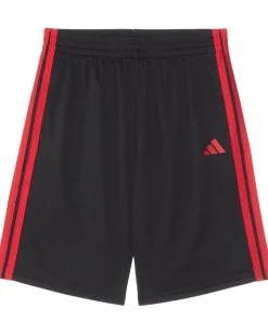 adidas Kids Clothing<Essentials 3-Stripe Shorts (Toddler/Little Kids) Black/Red