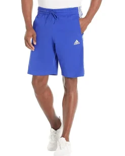 adidas Essentials 3-Stripes Single Jersey Shorts Semi Lucid Blue/White Hot