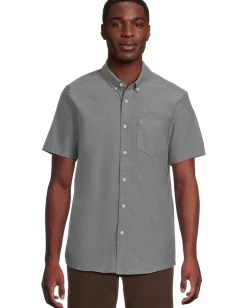 Volcom Everett Oxford Short Sleeve Black 2 Discount