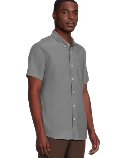 Volcom Everett Oxford Short Sleeve Black 2 Discount
