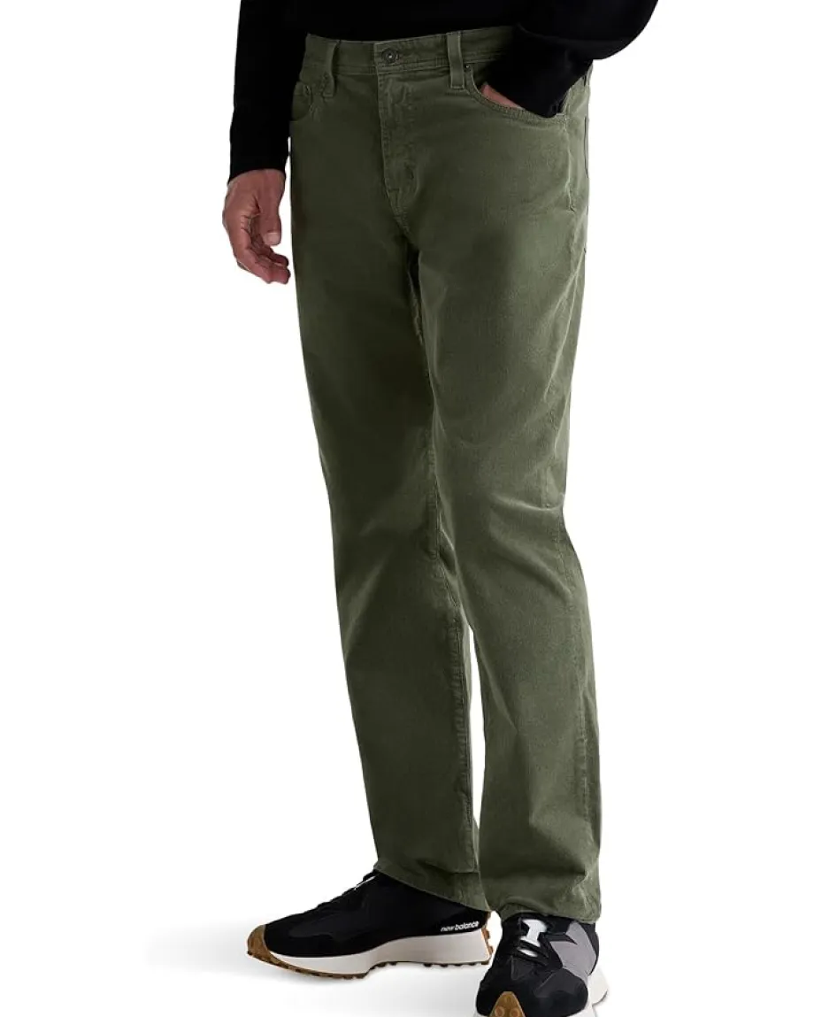Activewear|AG Jeans Everett Slim Straight Corduroy Pants Urban Green