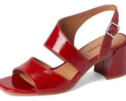 Johnston & Murphy Heels|Sandals<Everly Asymmetrical Sandal Red
