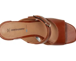 Johnston & Murphy Heels|Sandals<Everly Buckle Slide Cognac
