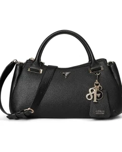 GUESS Handbags|Satchels<Evie Triple Compartment Satchel Black