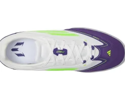 adidas F50 Freestyle 24 Messi Indoor Soccer Cleats White/Lucid Lemon/Unity Purple New