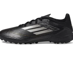 adidas Kids F50 League Turf J (Little Kid/Big Kid) Black/Iron Metallic/Gold Metallic