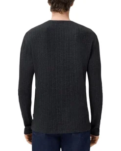 Activewear|T-Shirts|John Varvatos Fern Crew K7011W25 Black