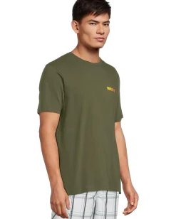 Activewear|T-Shirts|Hurley Fern Gradient Short Sleeve Charcoal Fern