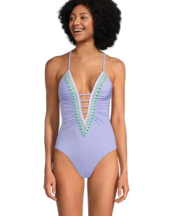 Women BECCA Fiesta Clare Plunge One Piece