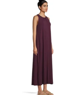 Eileen Fisher Dresses|Dresses<Fine Stretch Jersey Knit Maxi Dress Blackberry