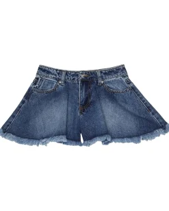 TRUCE Five-Pocket Denim Shorts (Little Kids/Big Kids) Medium Stone Clearance