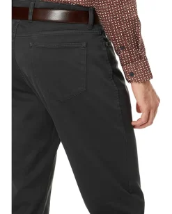 Activewear|Johnston & Murphy Five-Pocket Pants Black